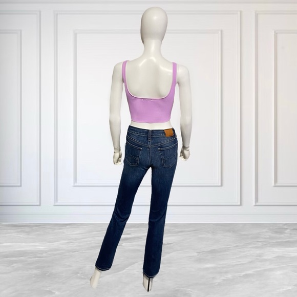 Purple Cropped Tank Top - Picture 2 of 3